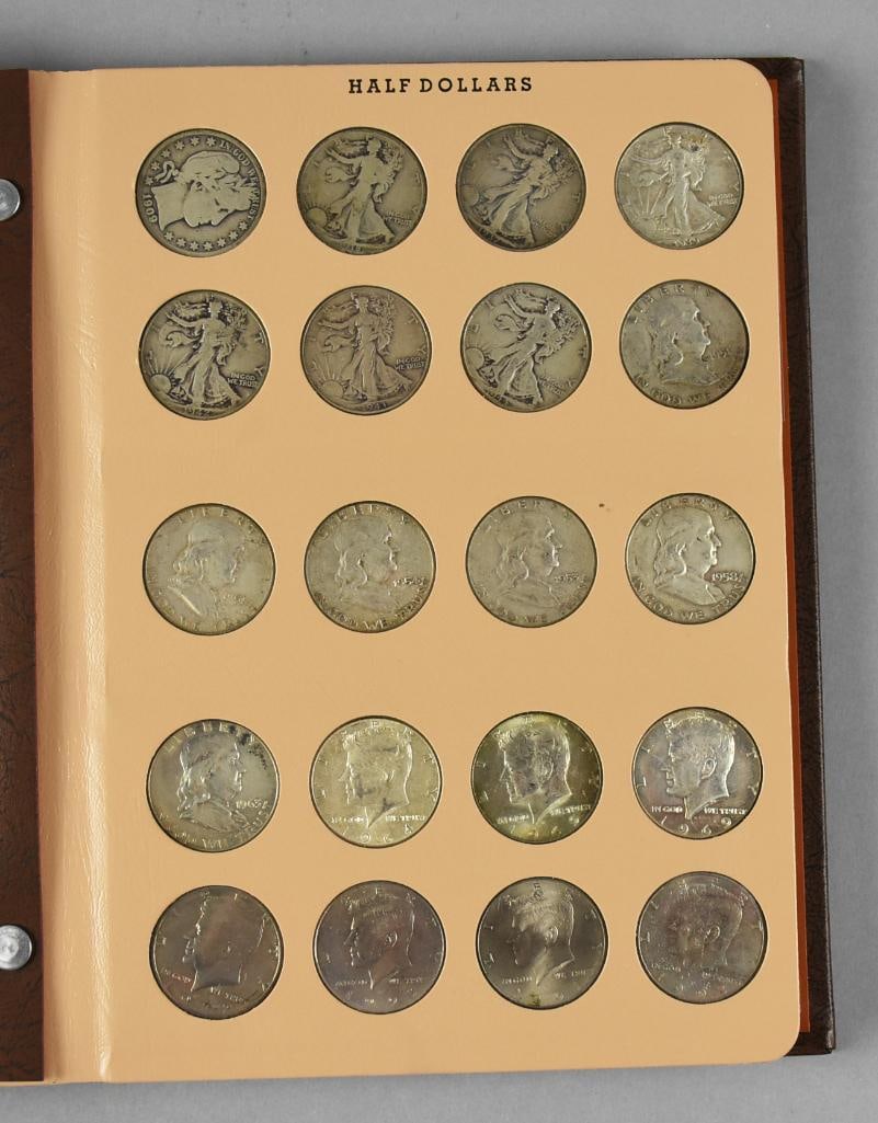 1909-1969 Half Dollar Collection, 64 Coins Total (1 of 9)