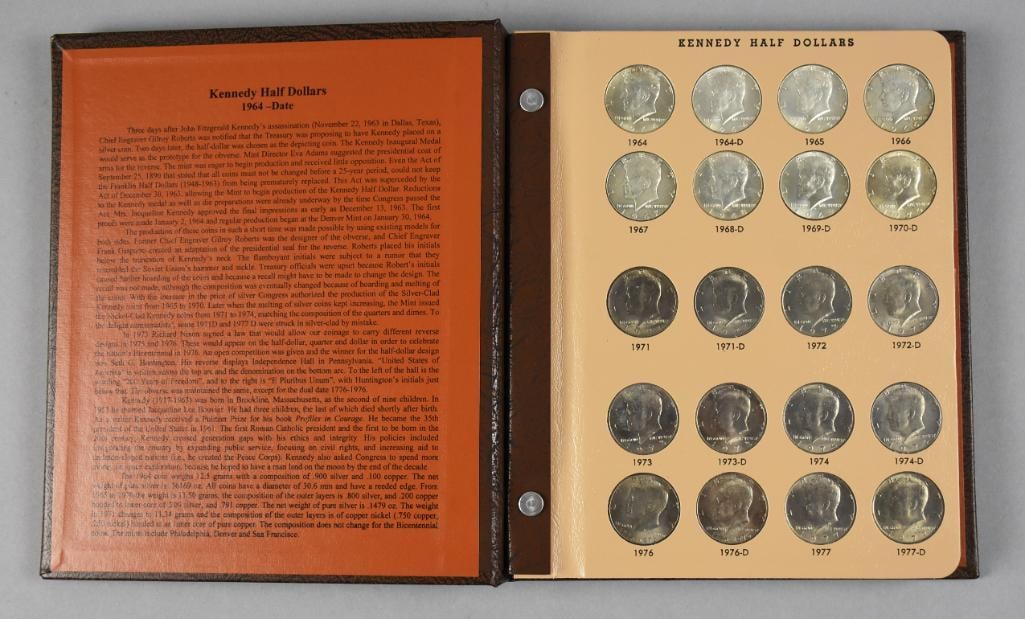 Dansco Corp Kennedy Half Dollars 1964 - 2007 Full 80 Coins: Lot is a full Dansco Corp Kennedy half dollar book.?