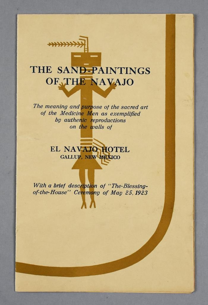 RARE 1923 Sand Painting of the Navajo Program, Gallup NM: Great program from the El Navajo Hotel in Gallup New Mexico which was published by Fred Harvey. There is only one other place were you can view this original program and that is at the University of C