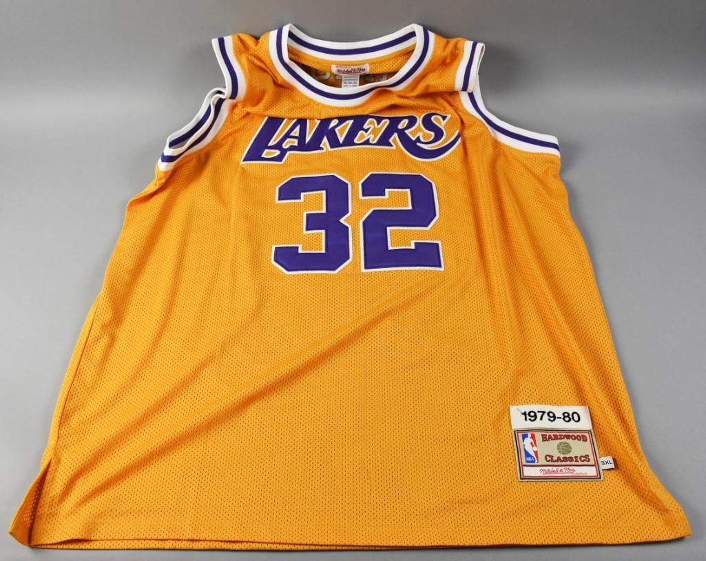 Magic Johnson Signed Laker's Jersey w/ COA, Hologram Sticker (1 of 7)