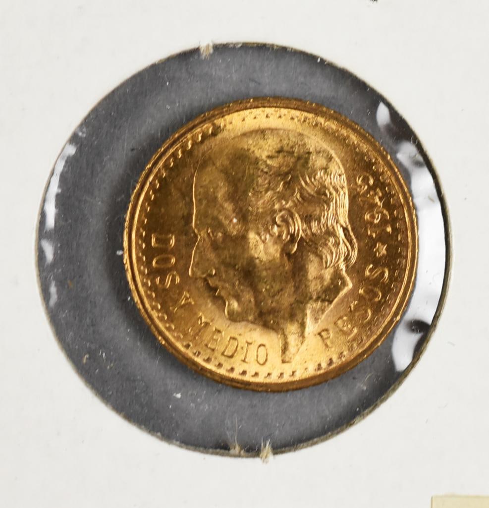 1945 Mexico 2.5 Pesos Gold Coin (1 of 4)