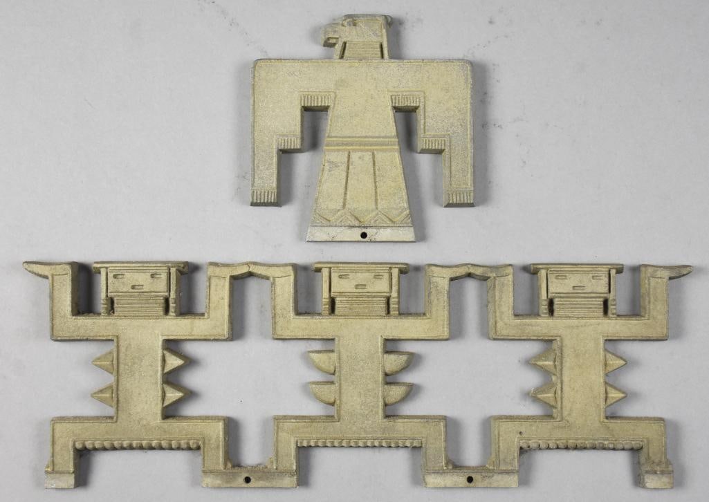 RARE Santa Fe Railroad El Capitan Thunderbird & Zuni Figures (1 of 2)