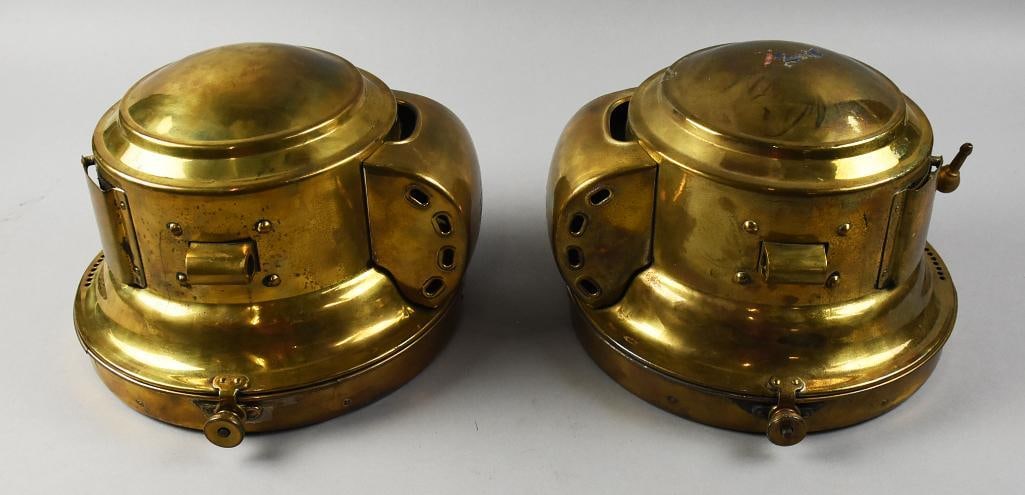 Antique Gray & Davis No. 107 Cadillac Carbide Headlamps (1 of 10)