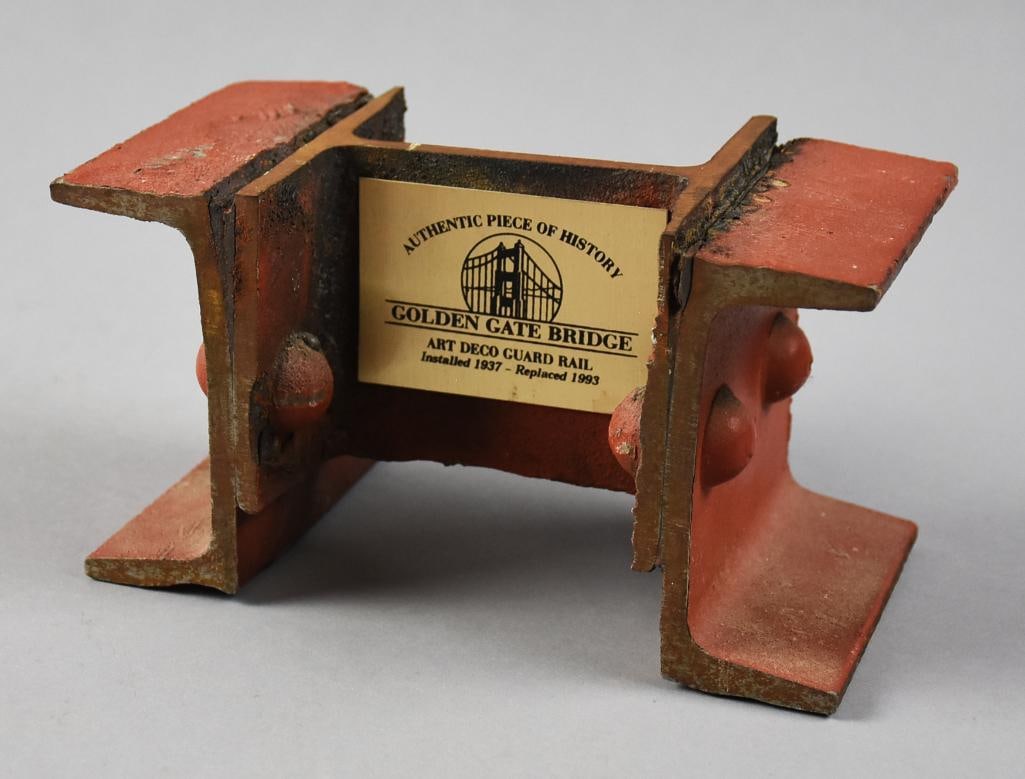 1937 Golden Gate Bridge Guard Rail Piece w/ COA (1 of 7)