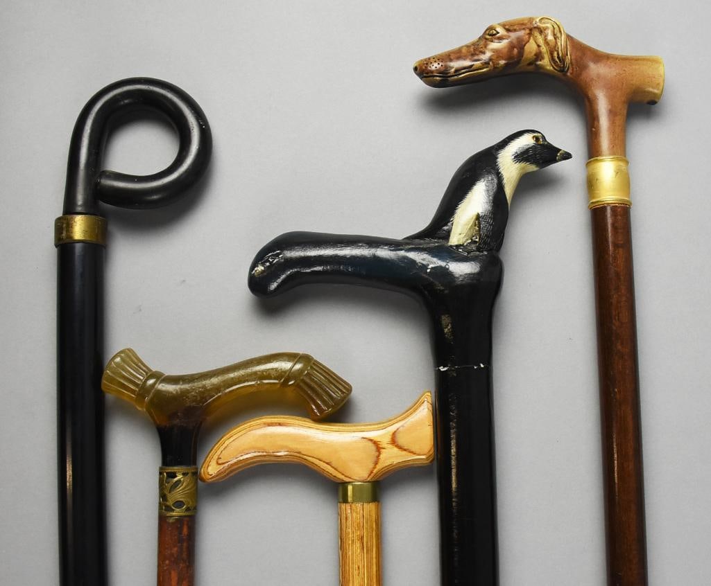 Antique Walking Stick Assortment - 3