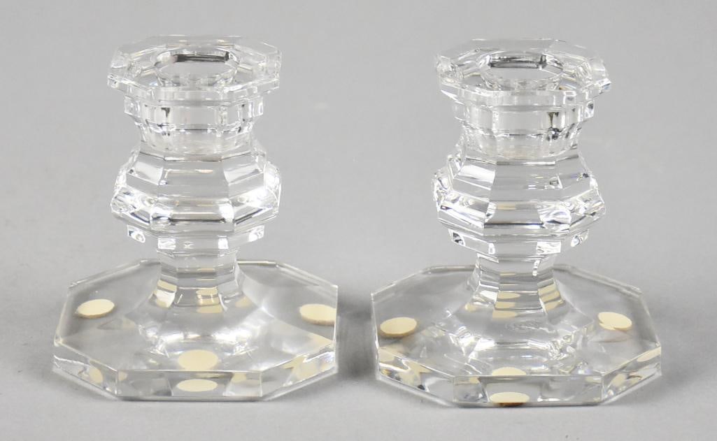 Baccarat France Crystal Regence Giftware Candle Holders (1 of 5)