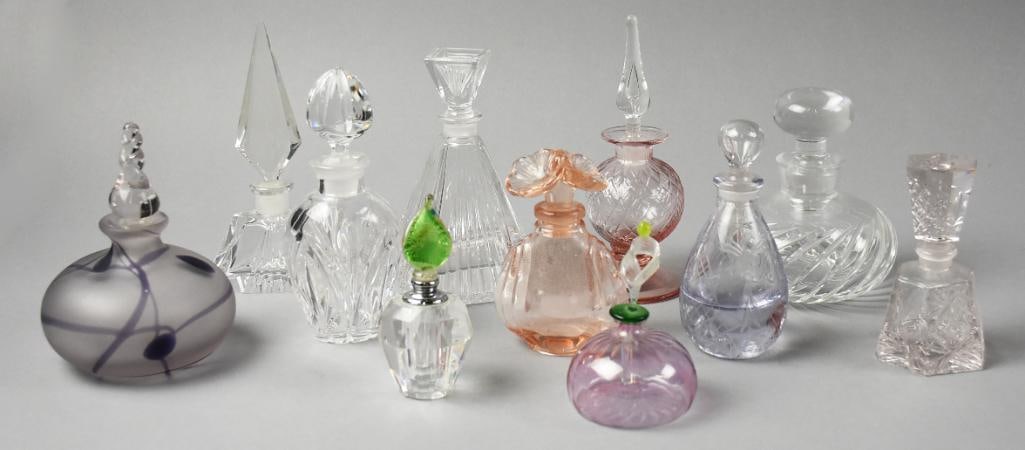 Mid Century Art Glass Perfume Bottles, Pairpoint & More (1 of 7)