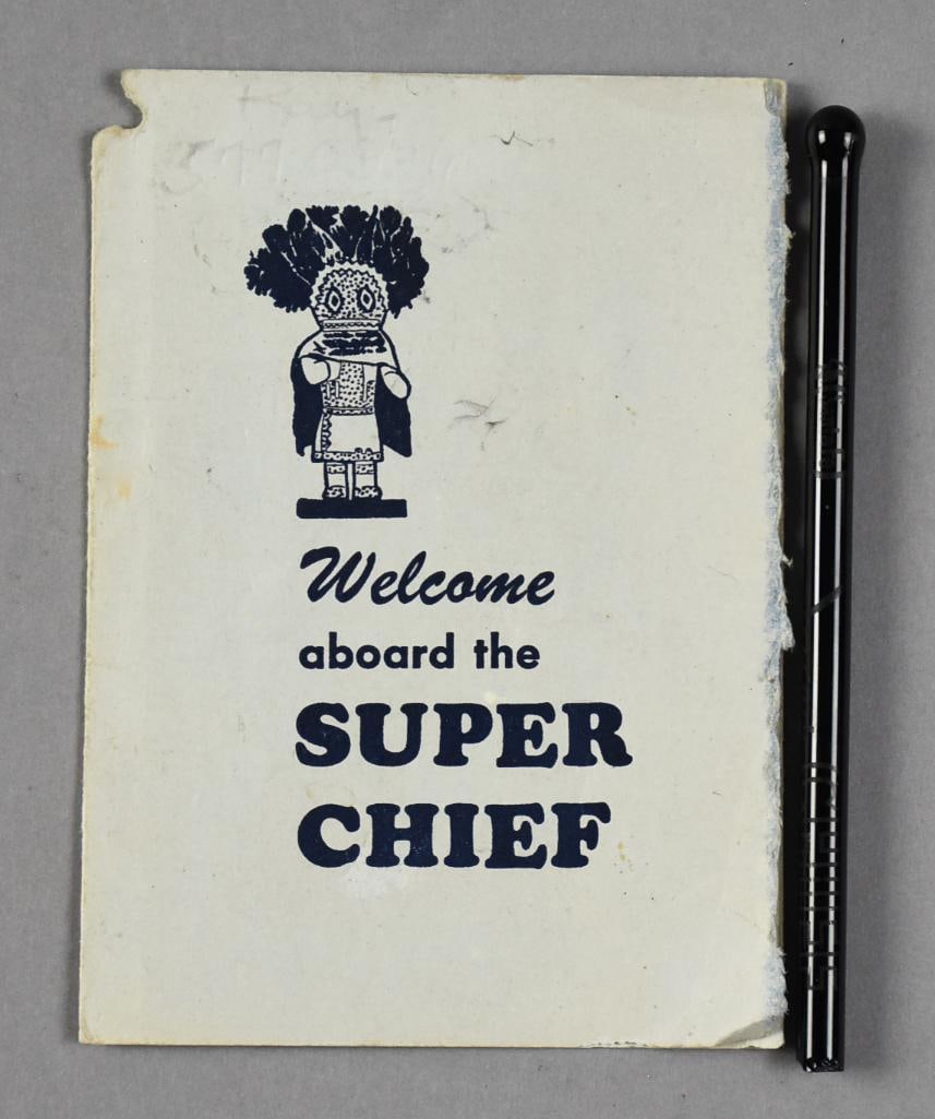 1956 Welcome Aboard the Super Chief, Santa Fe, Swizzle Stick (1 of 6)