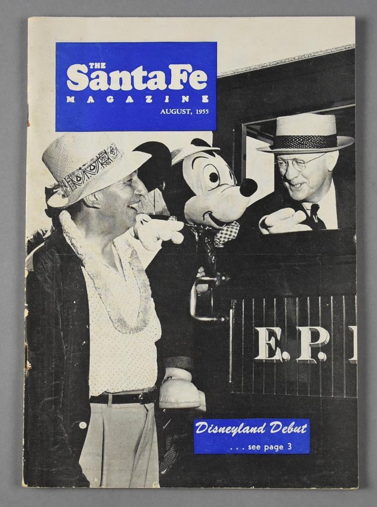 August 1955 The Santa Fe, Disneyland Debut Magazine (1 of 7)
