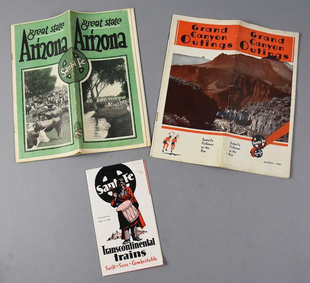 c1930 Santa Fe Railroad Travel Brochures, Promo Brochure (1 of 6)
