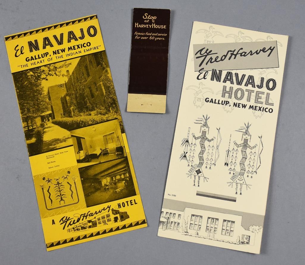 c1945 Fred Harvey El Navajo Hotel Brochures (1 of 5)