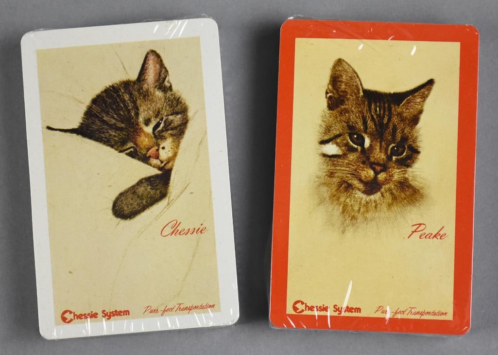 Vintage Chessie System Railroad Playing Cards, NEW (1 of 3)