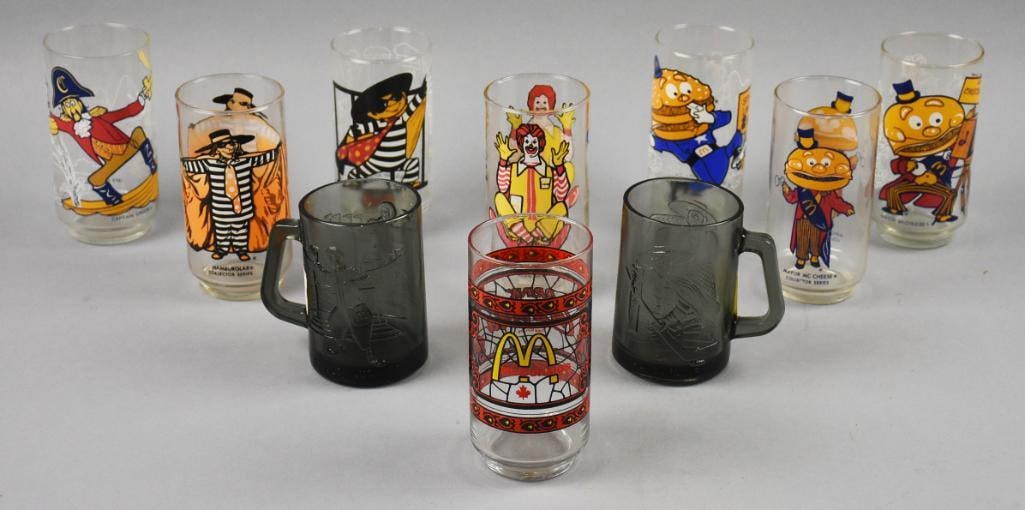 Vintage McDonald's Glass Advertising Tumblers & Mugs (1 of 7)
