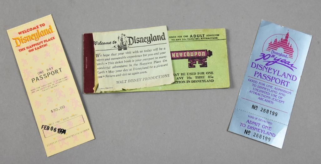 Vintage Disneyland Passports & Magic Key Ticket Book (1 of 3)
