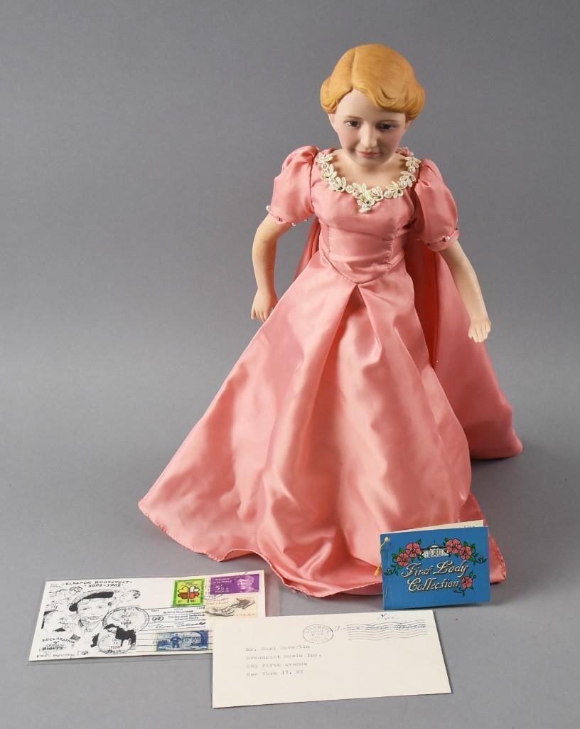 First Lady Eleanor Roosevelt Doll, Signature & 1st Day Cover (1 of 9)