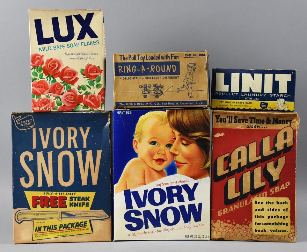 Vintage Laundry Soap Boxes, Advertising (1 of 2)
