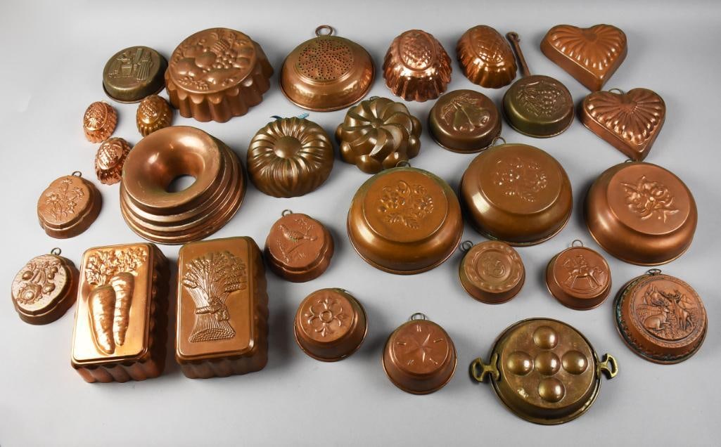 Vintage Toy Miniature Copper Jelly Molds & More (1 of 2)