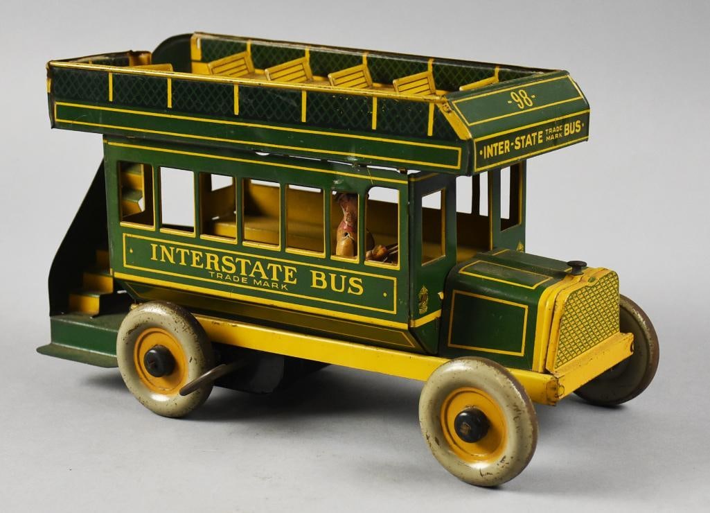 c1930 Ferdinand Strauss Interstate Bus, Windup, WORKS (1 of 9)