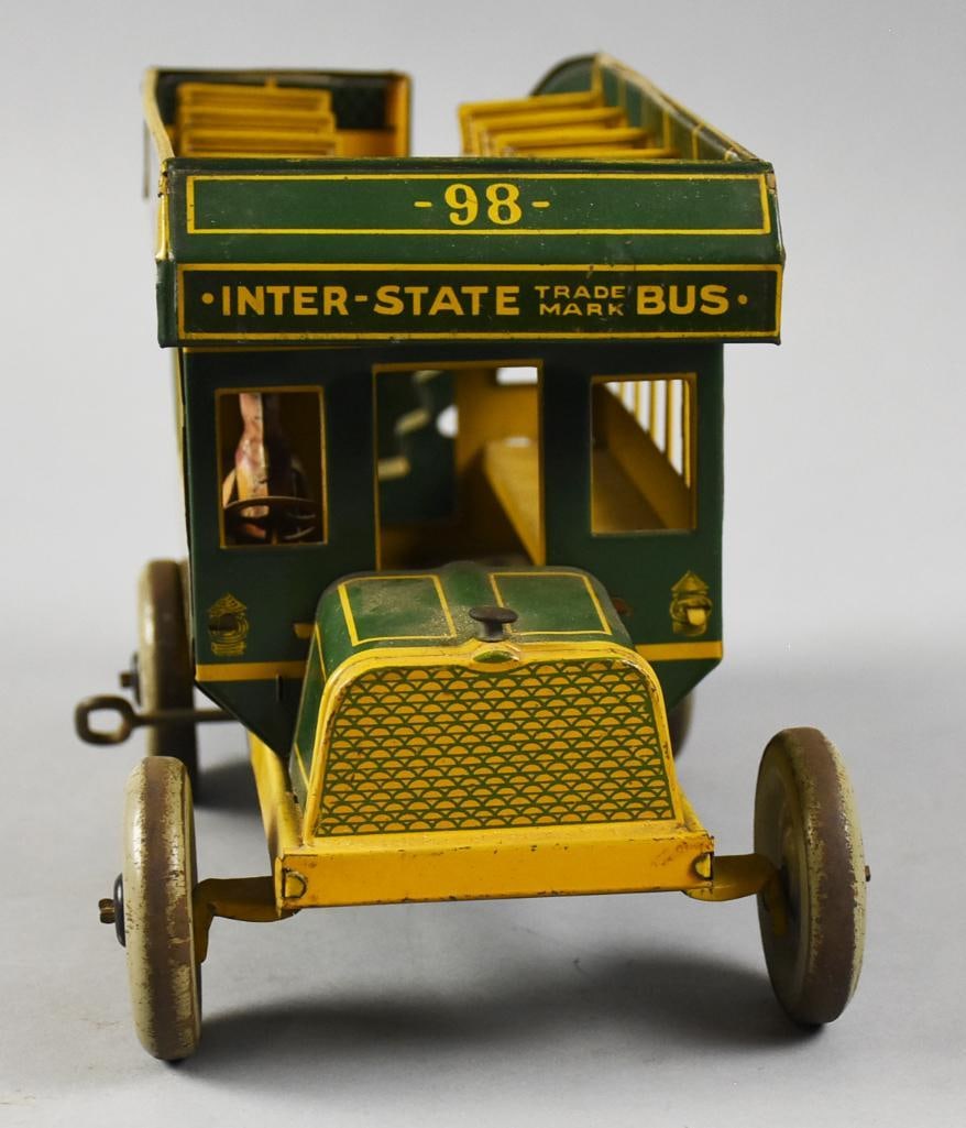 c1930 Ferdinand Strauss Interstate Bus, Windup, WORKS - 3