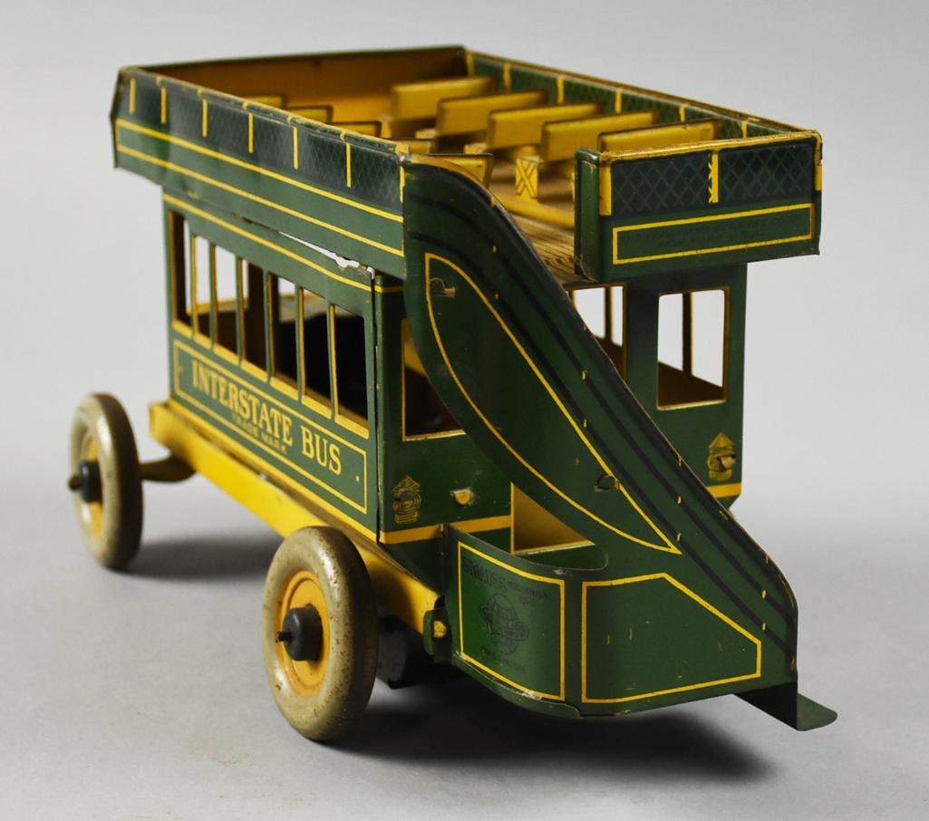 c1930 Ferdinand Strauss Interstate Bus, Windup, WORKS - 4