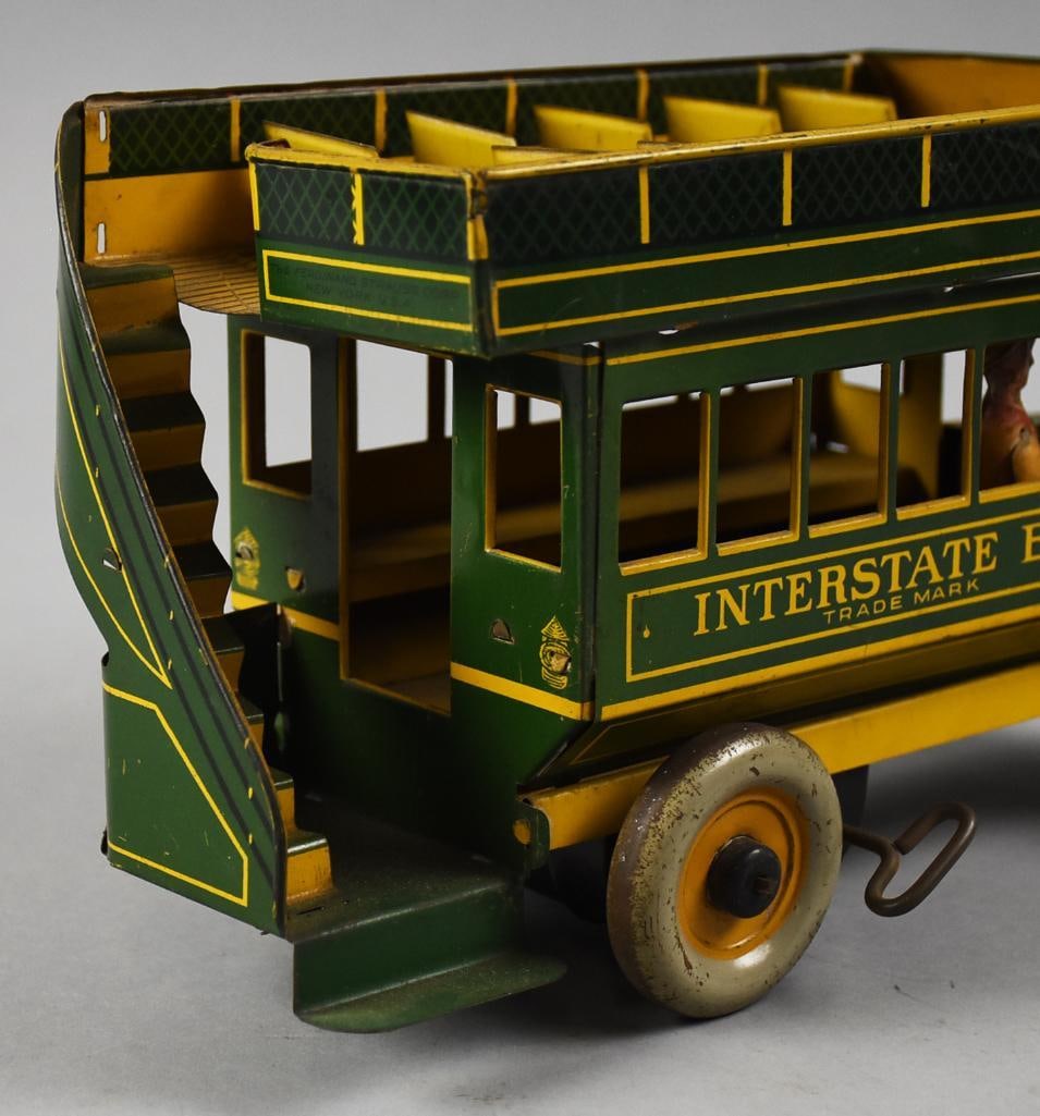 c1930 Ferdinand Strauss Interstate Bus, Windup, WORKS - 6