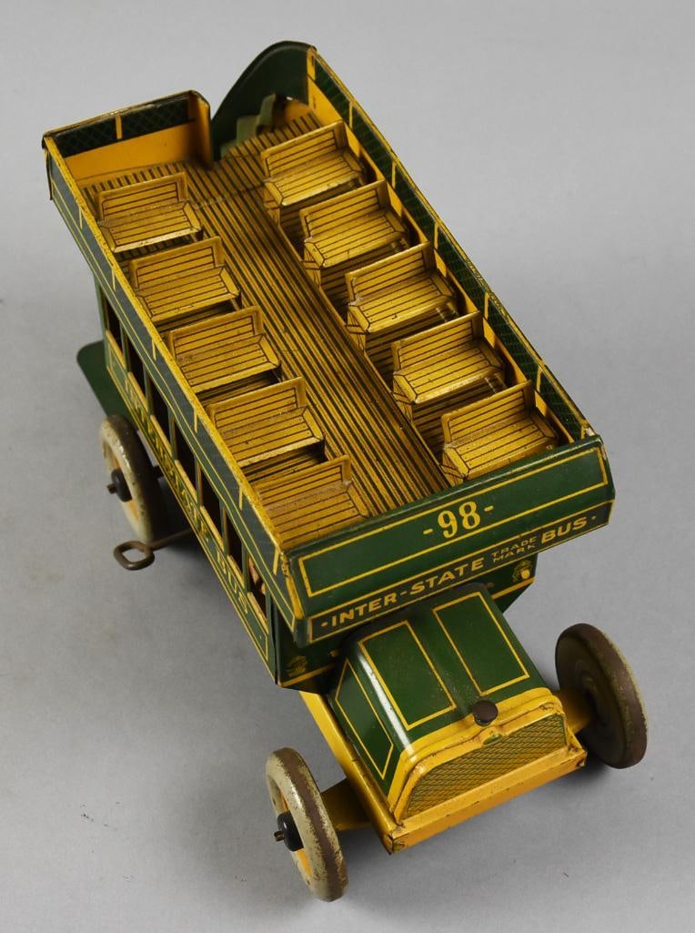 c1930 Ferdinand Strauss Interstate Bus, Windup, WORKS - 7