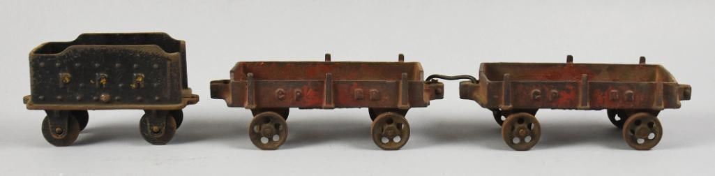 Antique Pennsylvania & Central Pacific Railroad Train Cars (1 of 7)