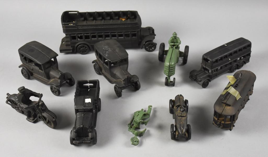 Vintage Cast Iron Vehicles & More Assortment (1 of 4)