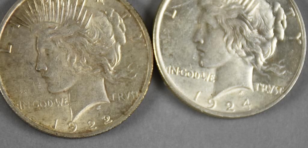 US Silver Coin Peace Dollars - 4