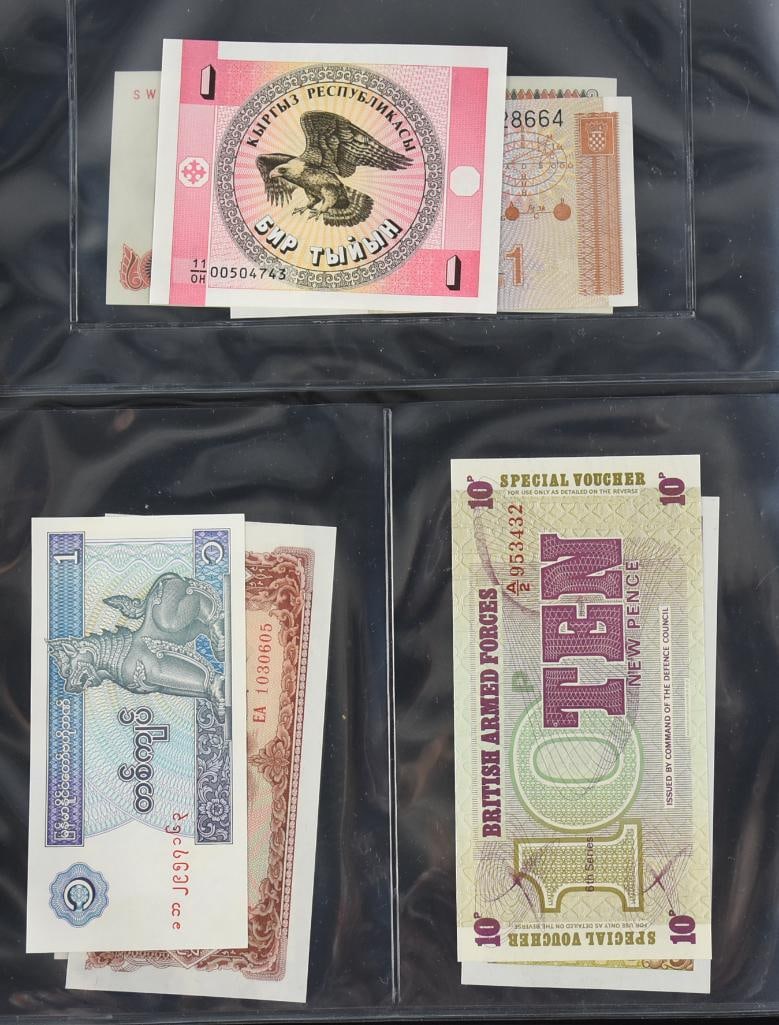 Foreign Currency, Three Ring Binder Full - 12