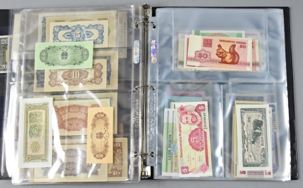 Foreign Currency, Three Ring Binder Full - 7