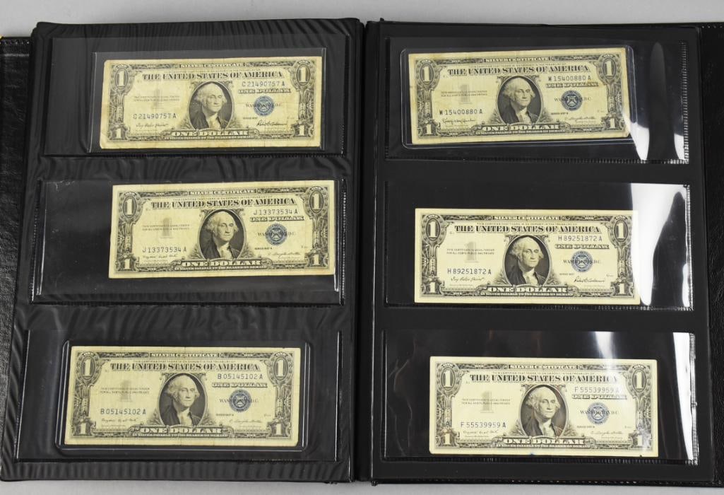 Currency Album, Filled Vintage to Contemporary US Currency - 11