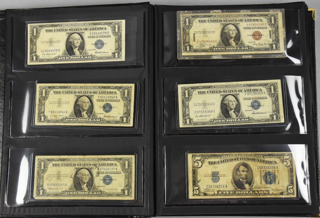 Currency Album, Filled Vintage to Contemporary US Currency - 3