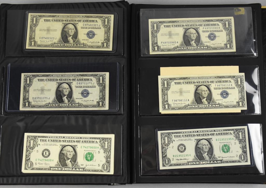 Currency Album, Filled Vintage to Contemporary US Currency - 5