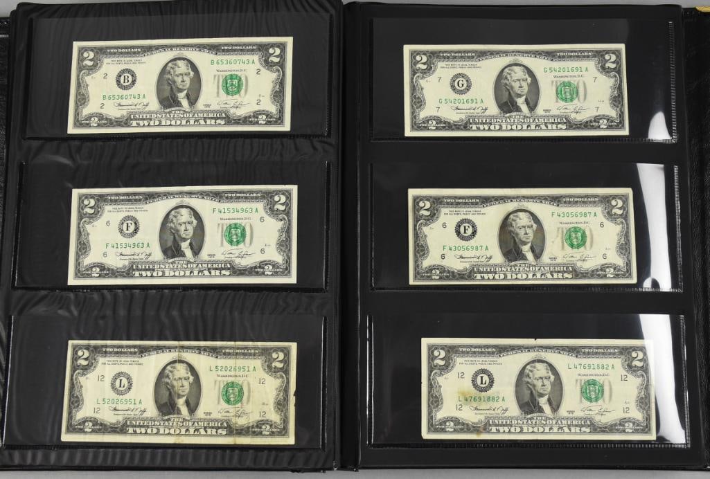 Currency Album, Filled Vintage to Contemporary US Currency - 7