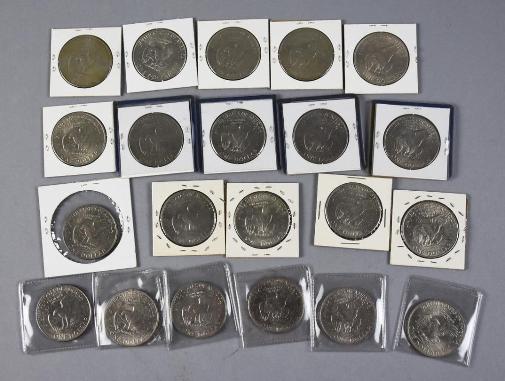 (21) 1970s Eisenhower Half Dollars - 2