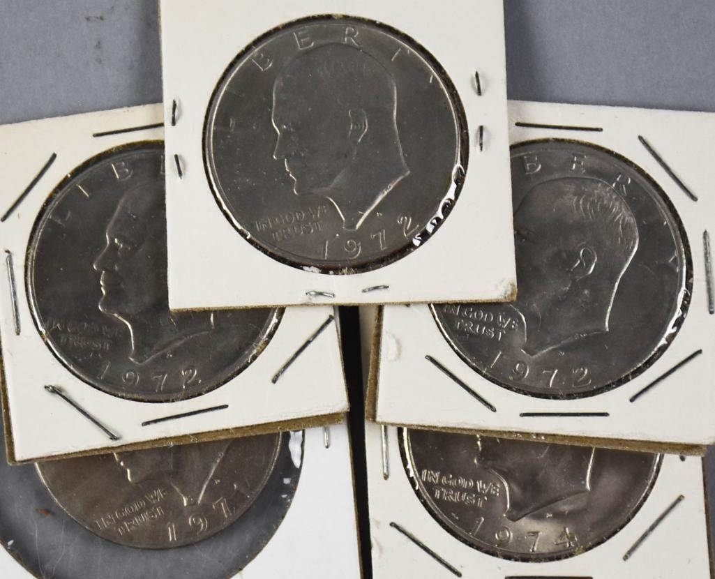 (21) 1970s Eisenhower Half Dollars - 4