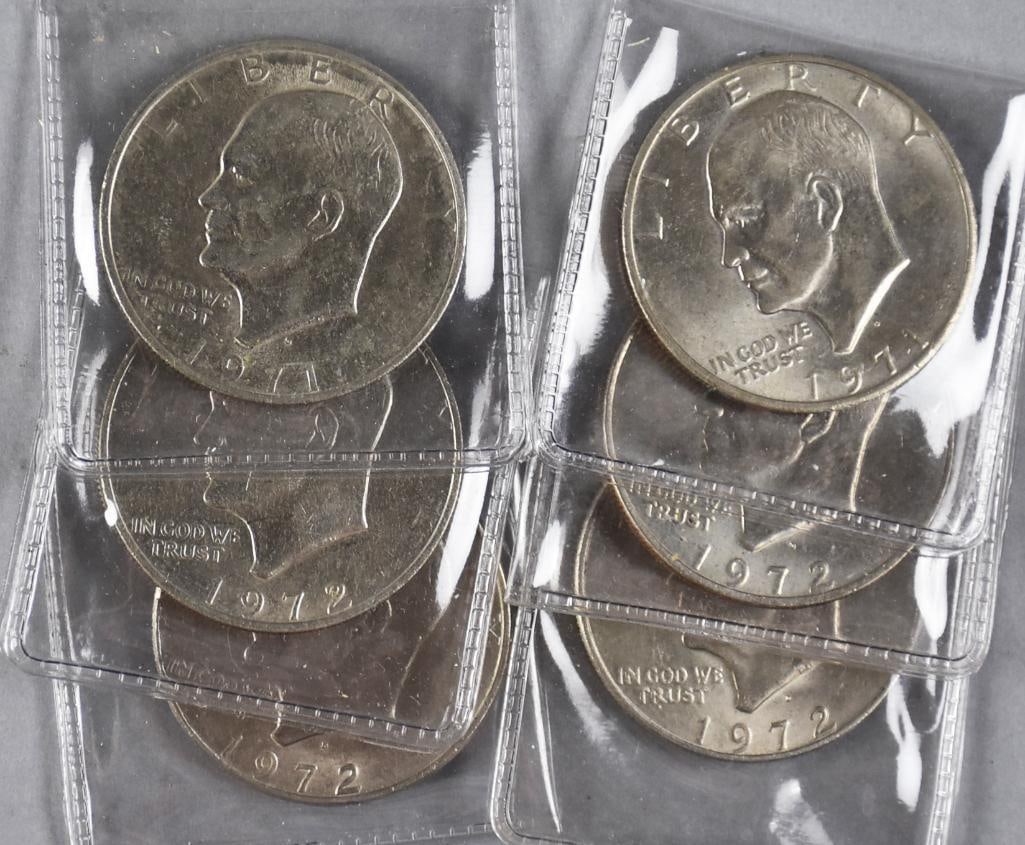 (21) 1970s Eisenhower Half Dollars - 5