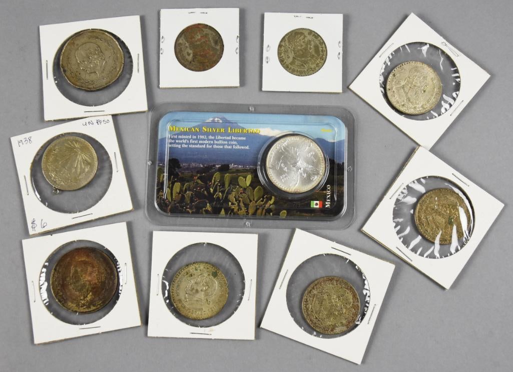 10 Mexican Silver Pesos (1 of 5)