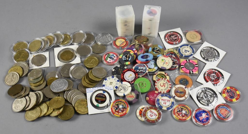 HUGE Vintage to Contemporary Casino Chip Lot, Unchecked (1 of 8)