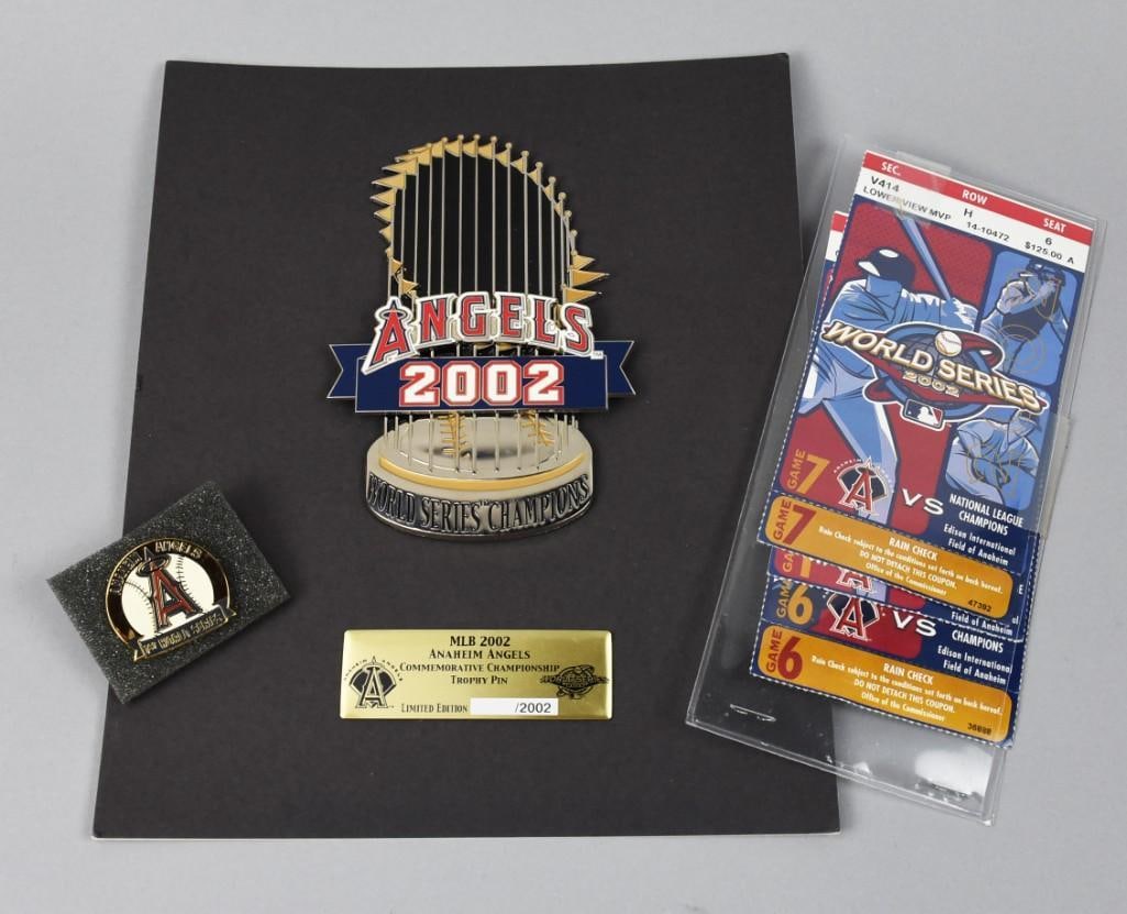 2002 Anaheim Angels 1st World Series Lot (1 of 6)