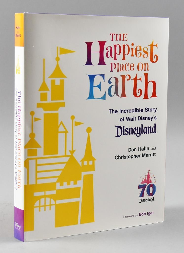 The Happiest Place on Earth 1st Edition Hard Cover Book: Book will be a fascinating read for fans of Disneyland. It is a 2025 1st edition hard cover called The Happiest Place on Earth by Don Hahn and Christopher Merritt. It tells the story of Walt Disney's
