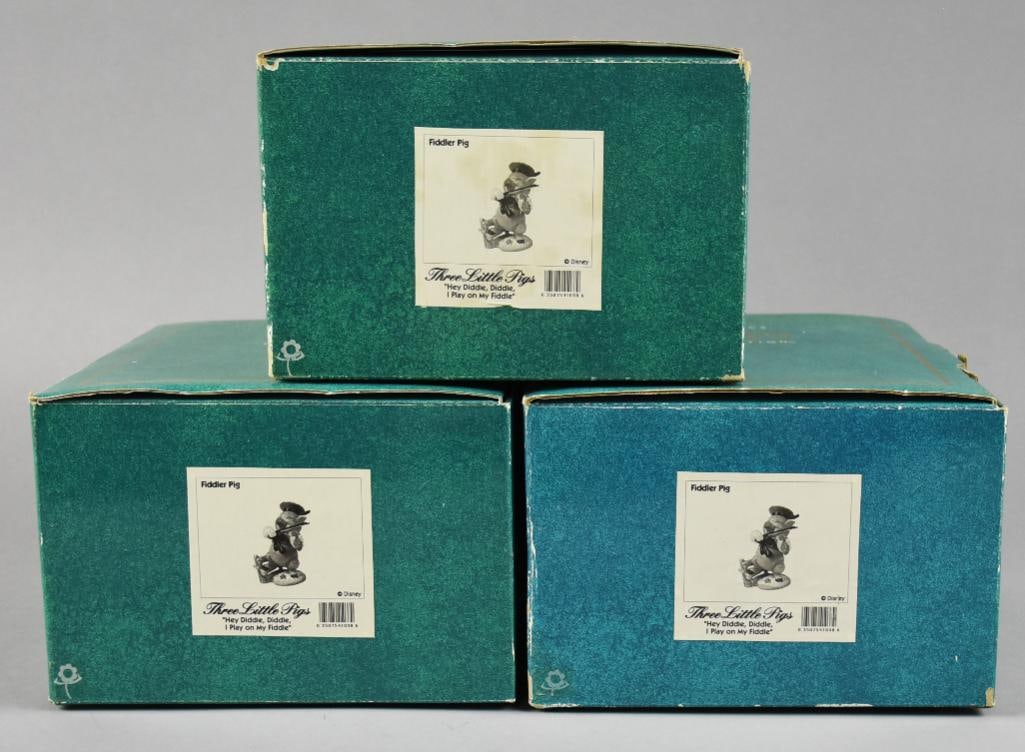 Walt Disney Classics Collection Fiddler Pig Figurines, MIB (1 of 2)