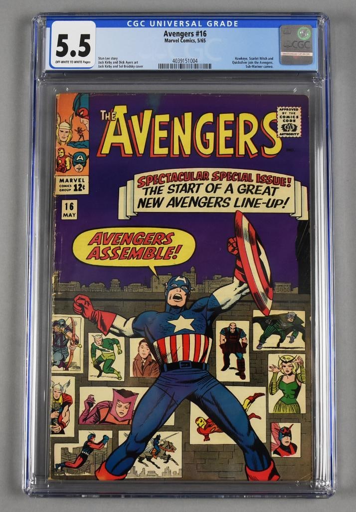1965 Marvel The Avengers #16 Comic CGC 5.5 (1 of 3)