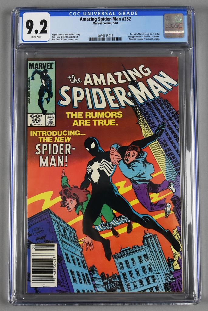 1984 Amazing Spider-Man #252 1st Appearance Black Suit CGC 9.2 (1 of 3)
