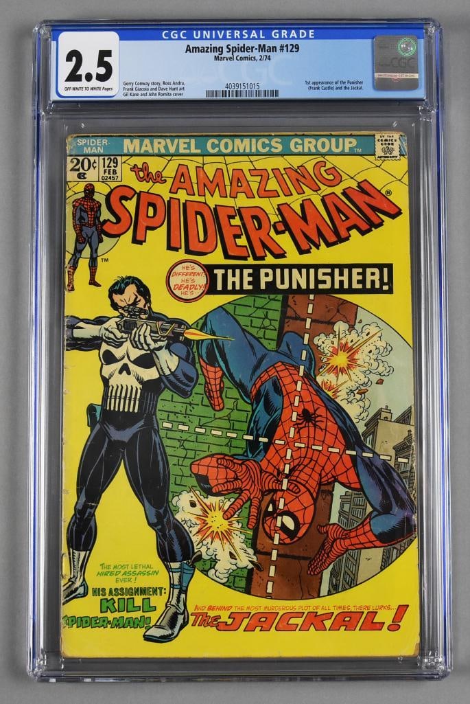Amazing Spider-Man 1st Appearance of Punisher CGC Graded 2.5 (1 of 3)