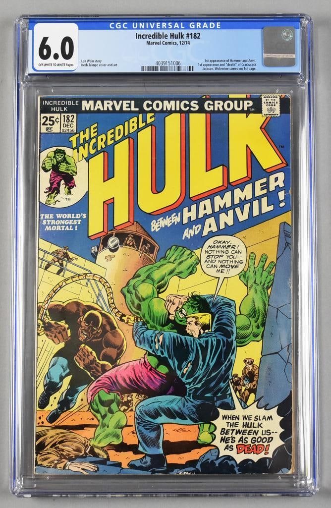 Marvel Comics Incredible Hulk #182 1st Hammer & Anvil CGC 6.0 (1 of 3)