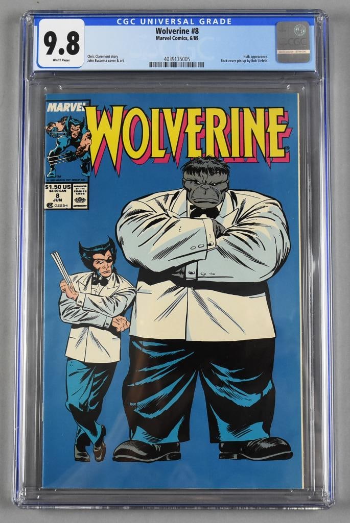 1989 Marvel Comics Wolverine #8, Key Issue CGC 9.8 (1 of 3)