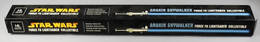 Master Replicas Star Wars Anakin Force FX Lightsaber MIB NOS: Very cool Force FX Lightsaber from Master Replicas. It is an Anakin Skywalker and comes in the original box.