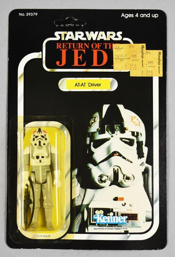 1983 Star Wars AT-AT Drover ROTJ 77A Back Unpunched-MOC-NOS: Lot is for a Kenner Star Wars AT-AT Driver action figure. It is from 1983 for Return of the Jedi. 77A back.